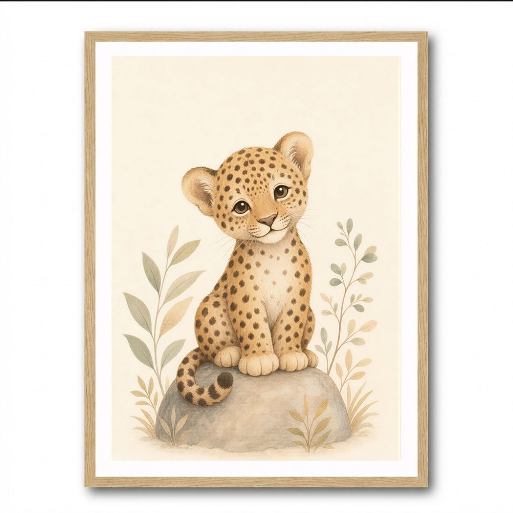 Leopard Cub Kids Wall Art Prints