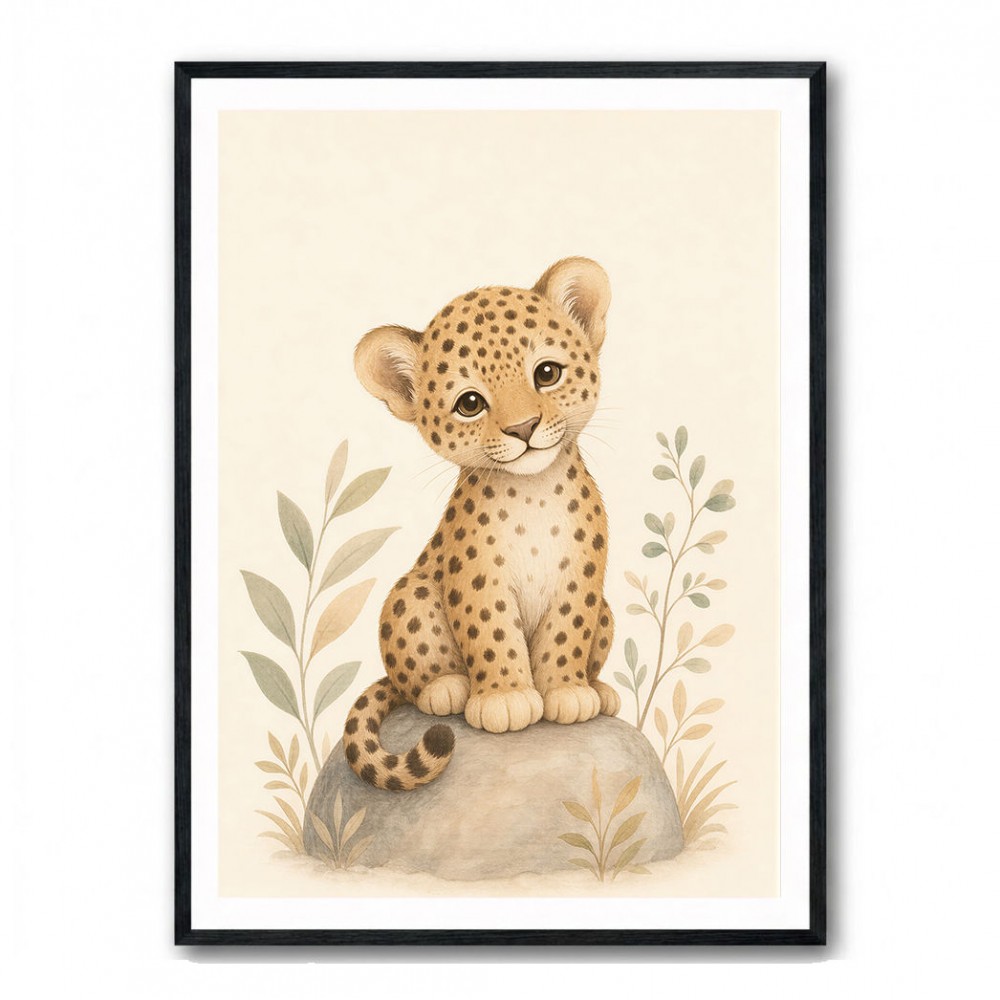 Leopard Cub Kids Wall Art Prints
