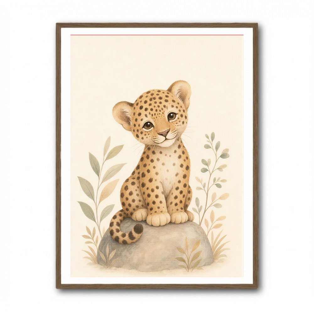 Leopard Cub Kids Wall Art Prints