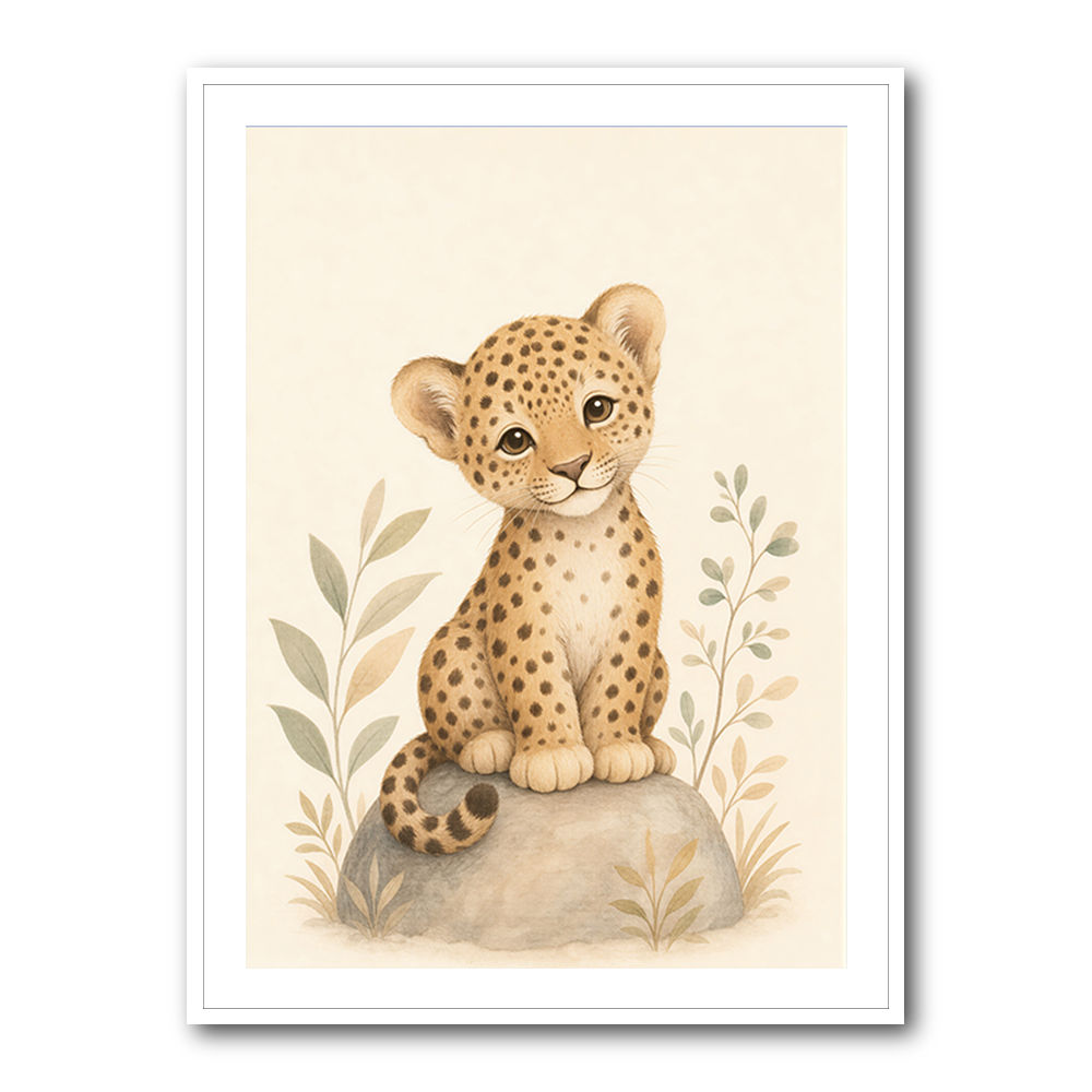Leopard Cub Kids Wall Art Prints