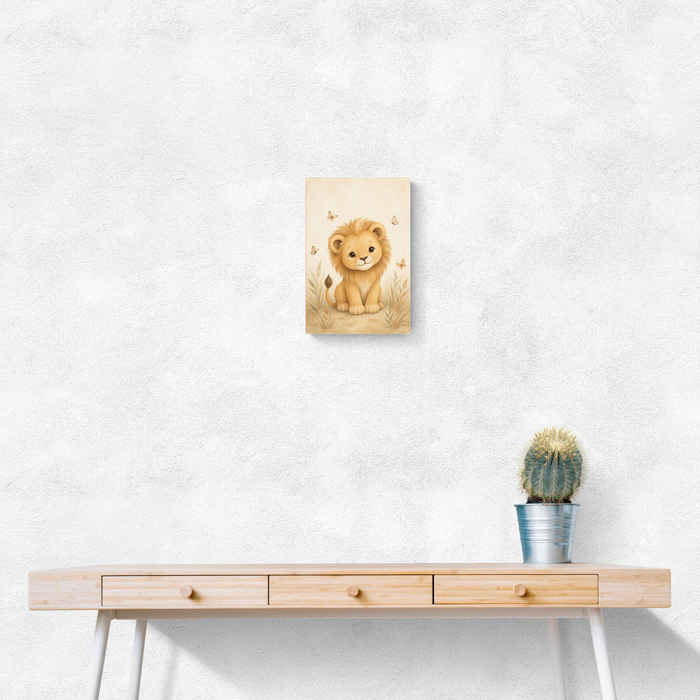 Little Safari Lion Kids Wall Art Prints