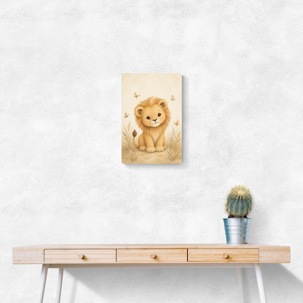 Little Safari Lion Kids Wall Art Prints
