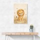 Little Safari Lion Kids Wall Art Prints