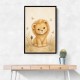 Little Safari Lion Kids Wall Art Prints