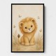 Little Safari Lion Kids Wall Art Prints