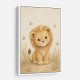 Little Safari Lion Kids Wall Art Prints