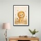 Little Safari Lion Kids Wall Art Prints