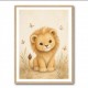 Little Safari Lion Kids Wall Art Prints