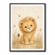 Little Safari Lion Kids Wall Art Prints