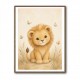Little Safari Lion Kids Wall Art Prints