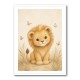 Little Safari Lion Kids Wall Art Prints