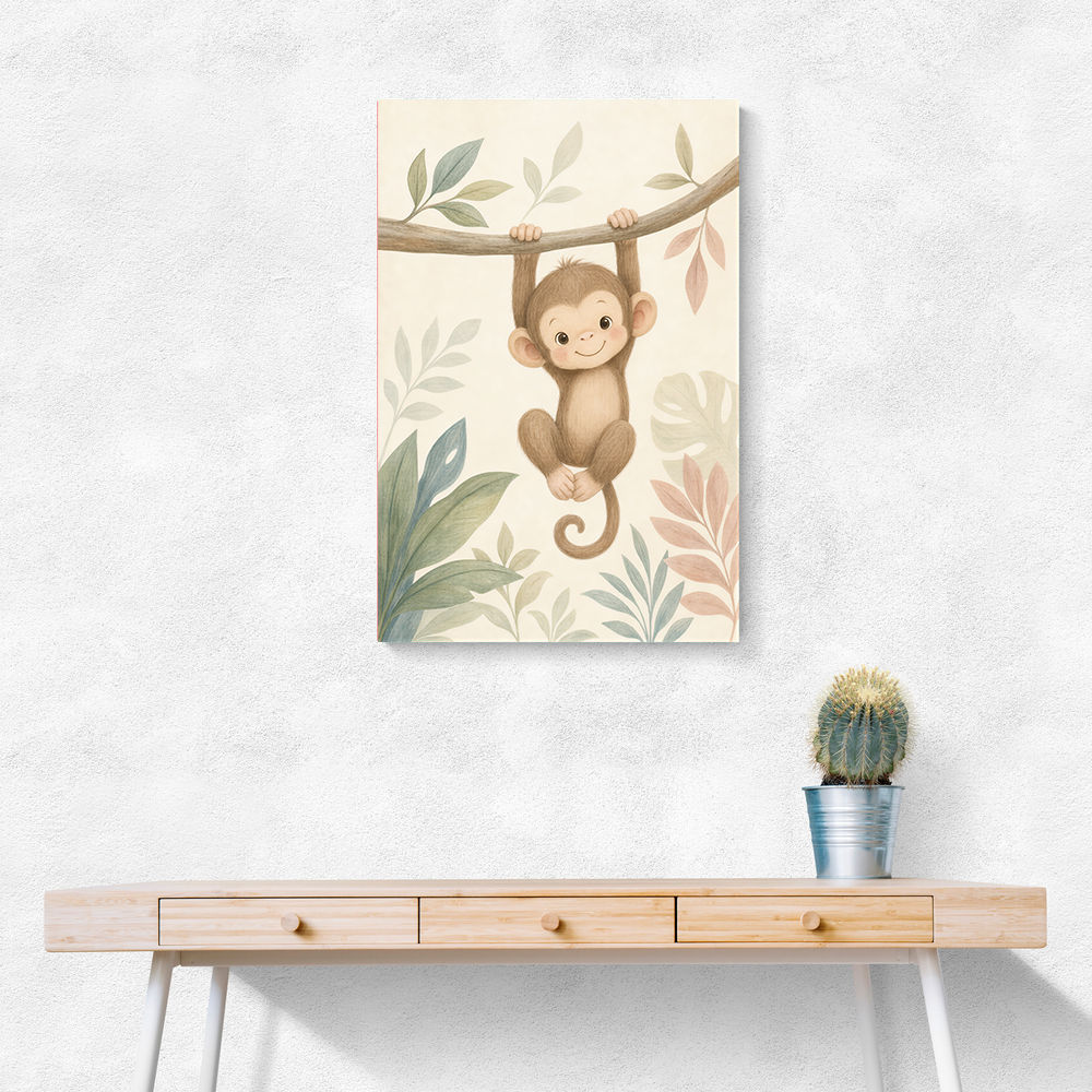 Monkey Swing Kids Wall Art Prints
