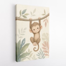 Monkey Swing Kids Wall Art Prints