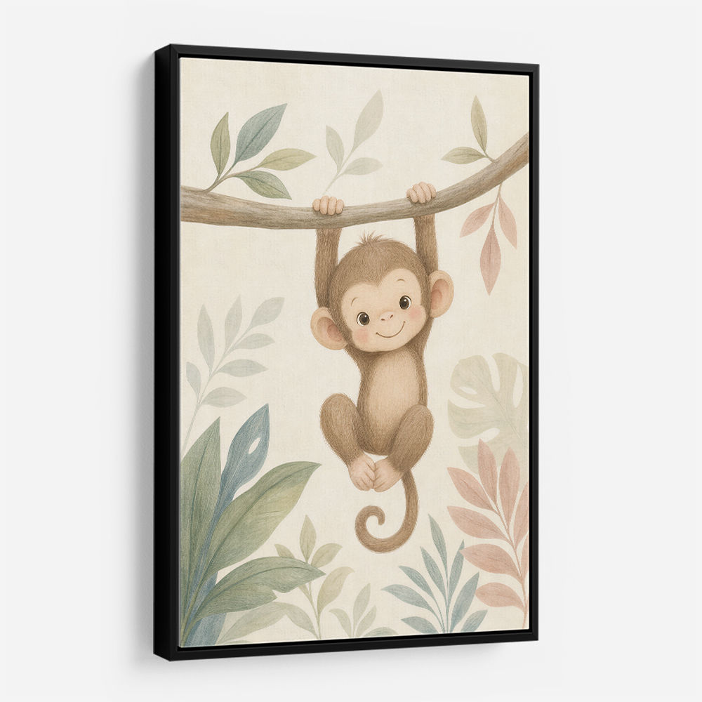 Monkey Swing Kids Wall Art Prints