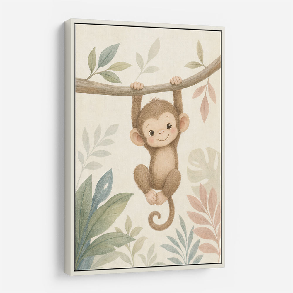 Monkey Swing Kids Wall Art Prints