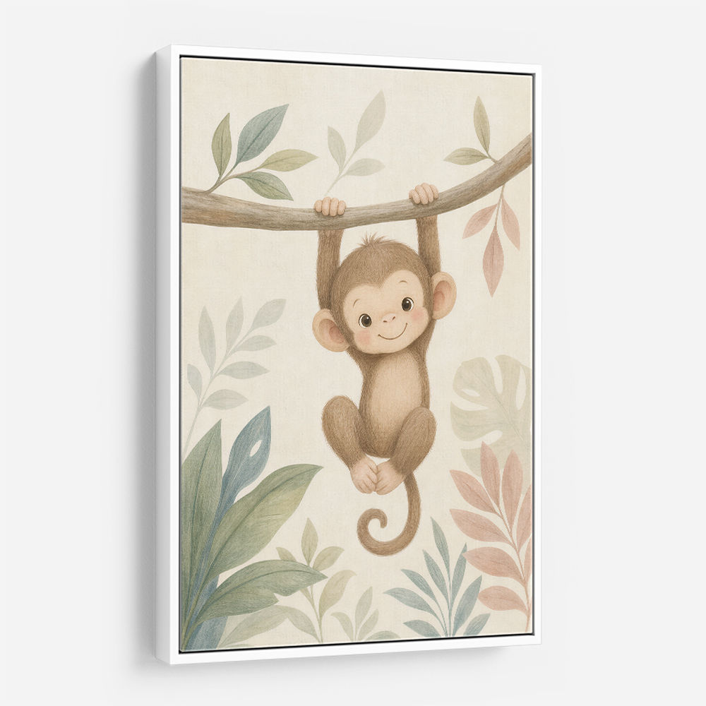 Monkey Swing Kids Wall Art Prints