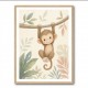 Monkey Swing Kids Wall Art Prints