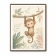 Monkey Swing Kids Wall Art Prints