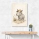 Rhino Explorer Kids Wall Art Prints