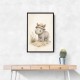 Rhino Explorer Kids Wall Art Prints