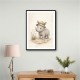 Rhino Explorer Kids Wall Art Prints