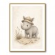 Rhino Explorer Kids Wall Art Prints