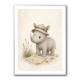 Rhino Explorer Kids Wall Art Prints