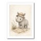 Rhino Explorer Kids Wall Art Prints