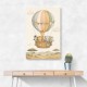 Safari Balloon Ride Kids Wall Art Prints