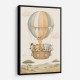 Safari Balloon Ride Kids Wall Art Prints