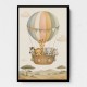 Safari Balloon Ride Kids Wall Art Prints