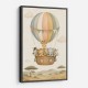 Safari Balloon Ride Kids Wall Art Prints
