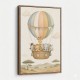 Safari Balloon Ride Kids Wall Art Prints