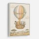 Safari Balloon Ride Kids Wall Art Prints