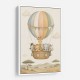 Safari Balloon Ride Kids Wall Art Prints