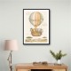 Safari Balloon Ride Kids Wall Art Prints