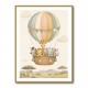 Safari Balloon Ride Kids Wall Art Prints