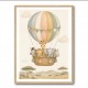 Safari Balloon Ride Kids Wall Art Prints