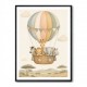 Safari Balloon Ride Kids Wall Art Prints