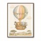 Safari Balloon Ride Kids Wall Art Prints