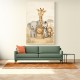 Safari Friends Group Kids Wall Art Prints 