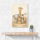 Safari Friends Group Kids Wall Art Prints 