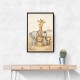 Safari Friends Group Kids Wall Art Prints 