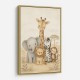 Safari Friends Group Kids Wall Art Prints 