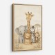 Safari Friends Group Kids Wall Art Prints 
