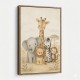 Safari Friends Group Kids Wall Art Prints 