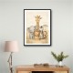 Safari Friends Group Kids Wall Art Prints 