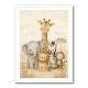 Safari Friends Group Kids Wall Art Prints 