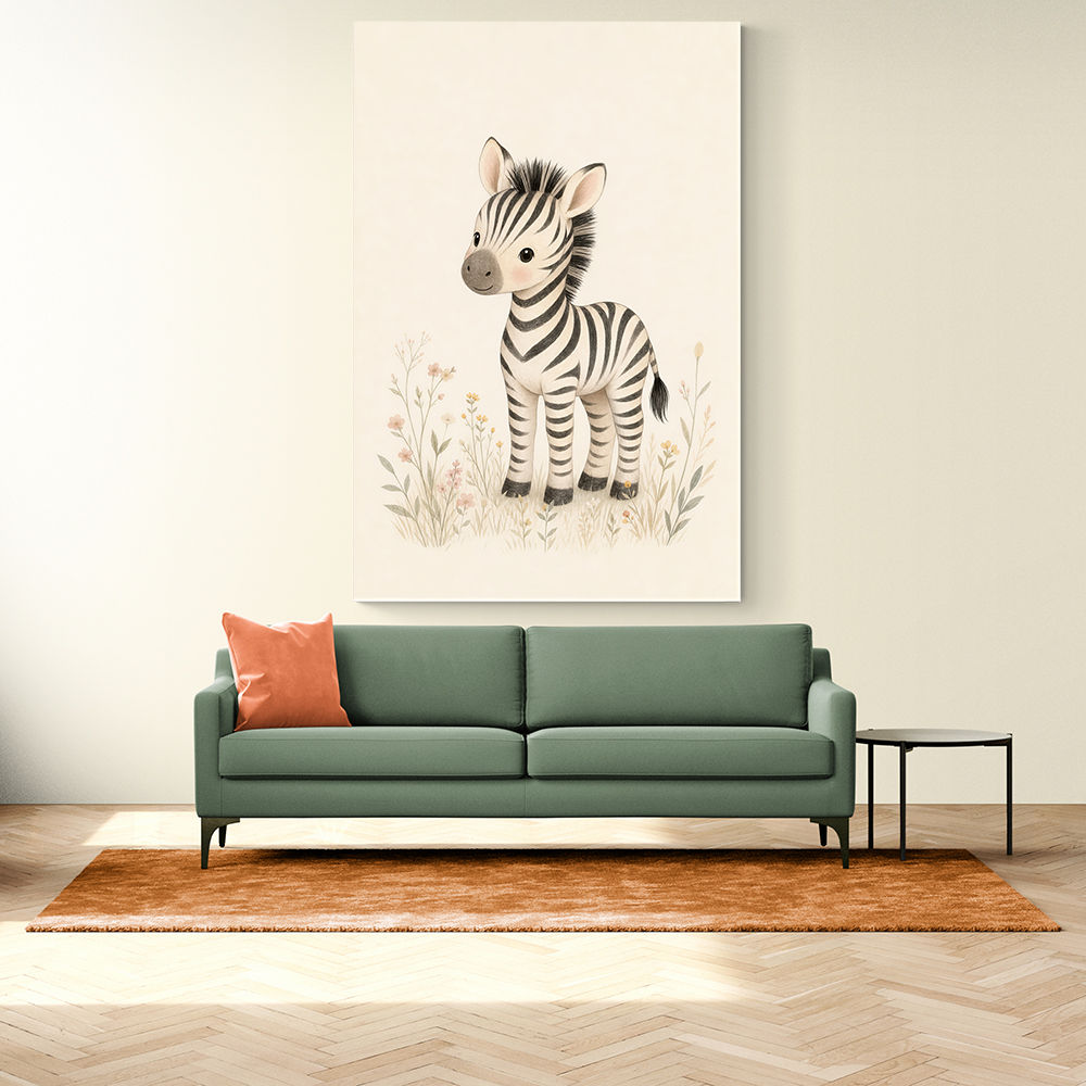 Zebra Friend Kids Wall Art Prints
