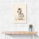 Zebra Friend Kids Wall Art Prints